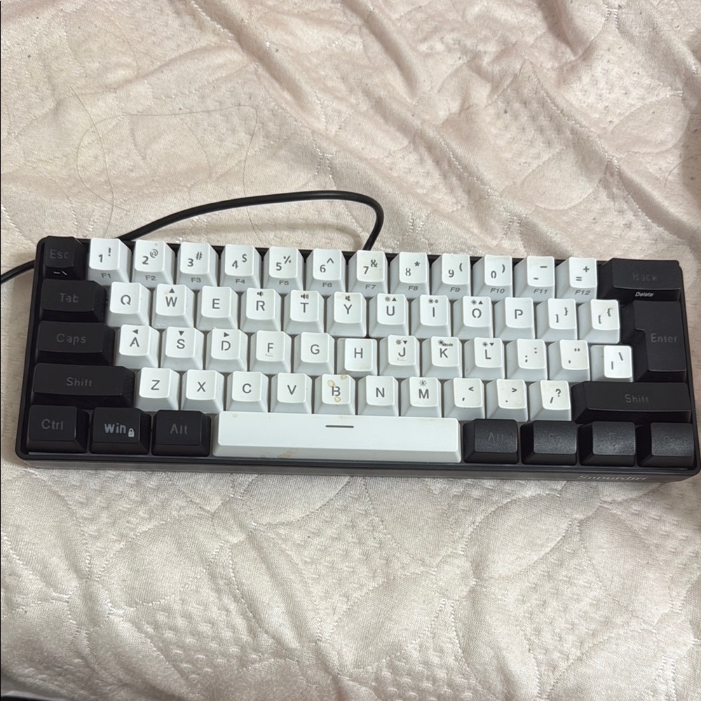 Stylish Black and White Keyboard